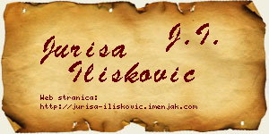 Juriša Ilišković vizit kartica